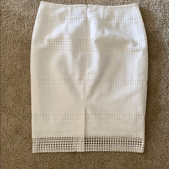 Ann Taylor Pencil Eyelet Skirt - Picture 3 of 5
